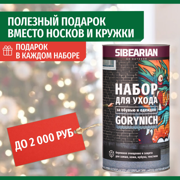 Набор средств Sibearian GORYNICH 6 в 1 (Clean 150 мл, Protect 150 мл, RE:NEW Black, SWIPES, микрофибра, щетка SOFT)